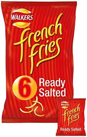 Walkers French Fries Ready Salted Snacks 18g x 6 per Pack