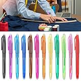 12 Stück Stoffmalstifte Hitze Löschbare Schneiderkreide Stifte Stoff Markierungsstifte Wasserlöslich Textilstifte Stift für Schneider Nähen Quilten Schneiderei