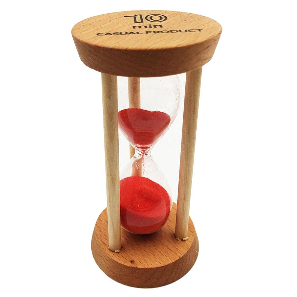 Gralara 13x Eieruhr Aus Holz mit Rotem, Dekoratives Uhr Küchenkochen
