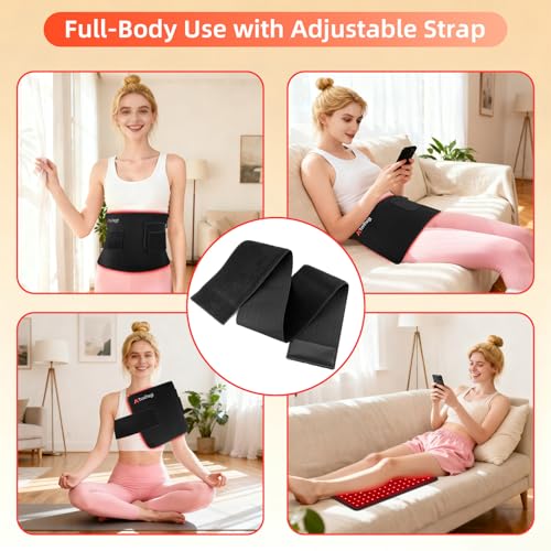 Red Light Therapy for Body, 20" Large 660nm 850nm LED Near Infrared Redlight Therapy Pad B - image 6