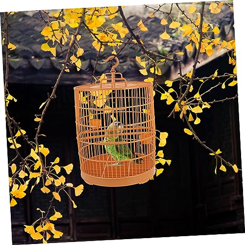 Cage à oiseaux suspendue ronde plastique pour petits animaux hamsters perruches - 3