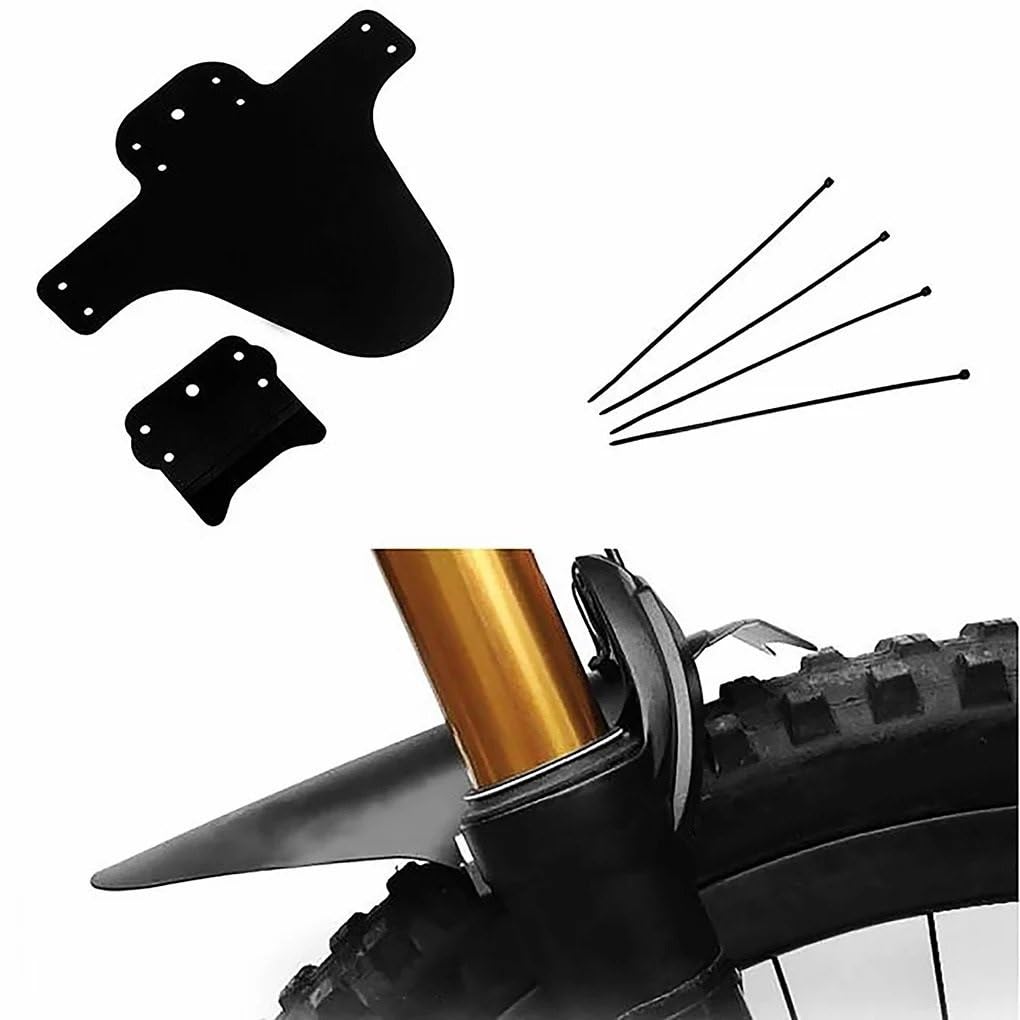 Parafango 1/2 Set parafanghi MTB Ali per Pneumatici per Mountain Bike Accessori Bici parafango Anteriore Posteriore Nero parafango Bici
