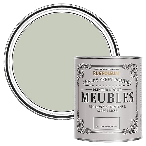 Rust-Oleum Peinture Verte pour Meubles Chalky, Mat Effet Poudré - Aloé Vera 750ml