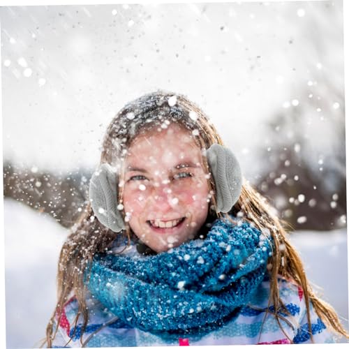 Didiseaon 2Pcs Winter Plush Earmuffs for Cute Cartoon Ear Covers Warm Ear Wraps for Cold Weather Cozy and Stylish Ear Protectors for Outdoor Activities and4