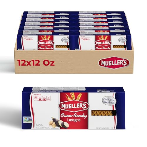 Mueller's Oven Ready Lasagna, 12-Ounce (Pack of 12)