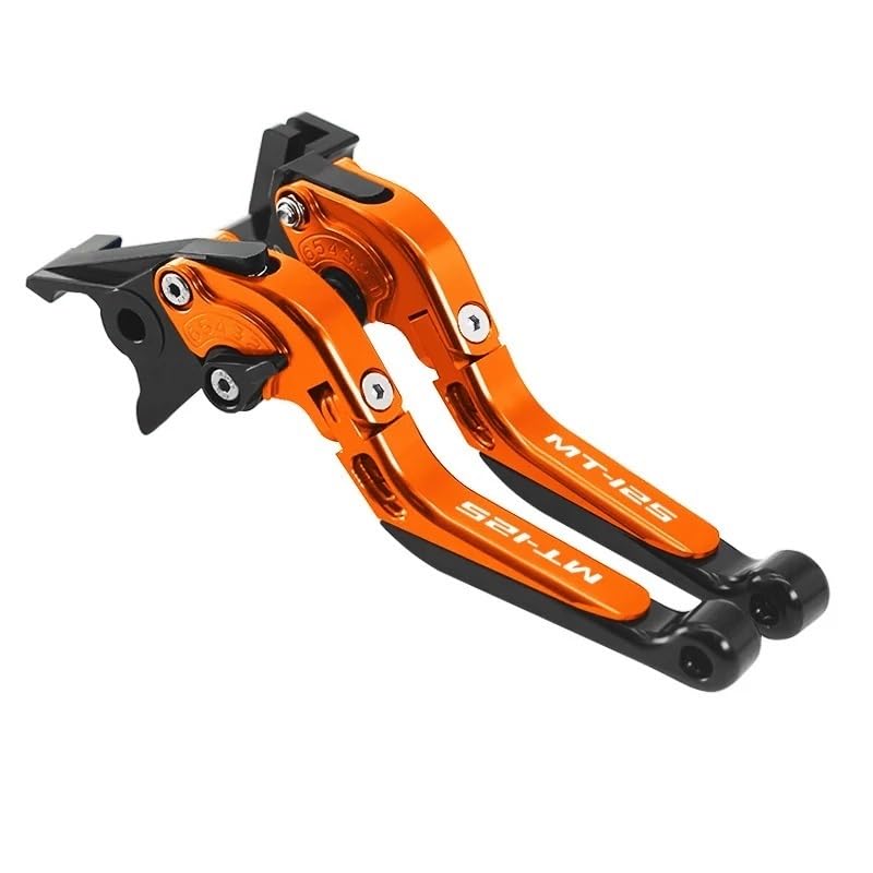 Mango Palanca Freno para MT-125 MT125 MT 125 2019-2024, Palanca de Freno CNC Extensible, Plegable y Ajustable, palancas Embrague para Motocicleta para(Multi)
