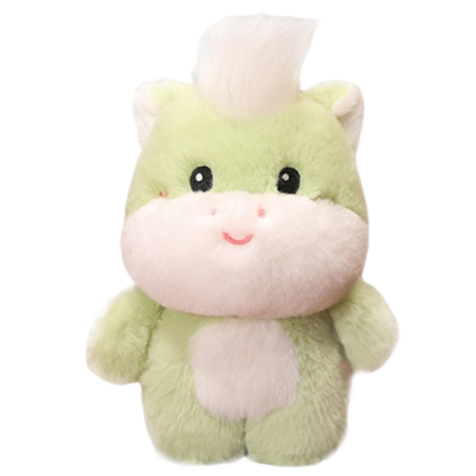 Peluche, Simpatico cavallo di peluche, morbido con soffice(Green,20cm)