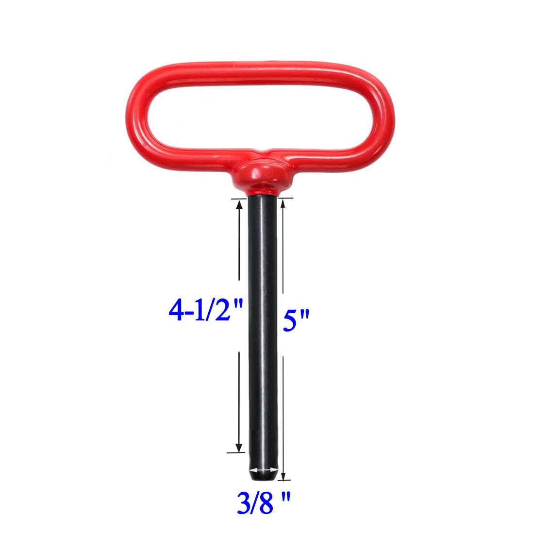 Trailer Hitch Pins - 2 Pack, Red Handle -2 Trailer Hitch Pins - 2 Pack, Red Handle -2