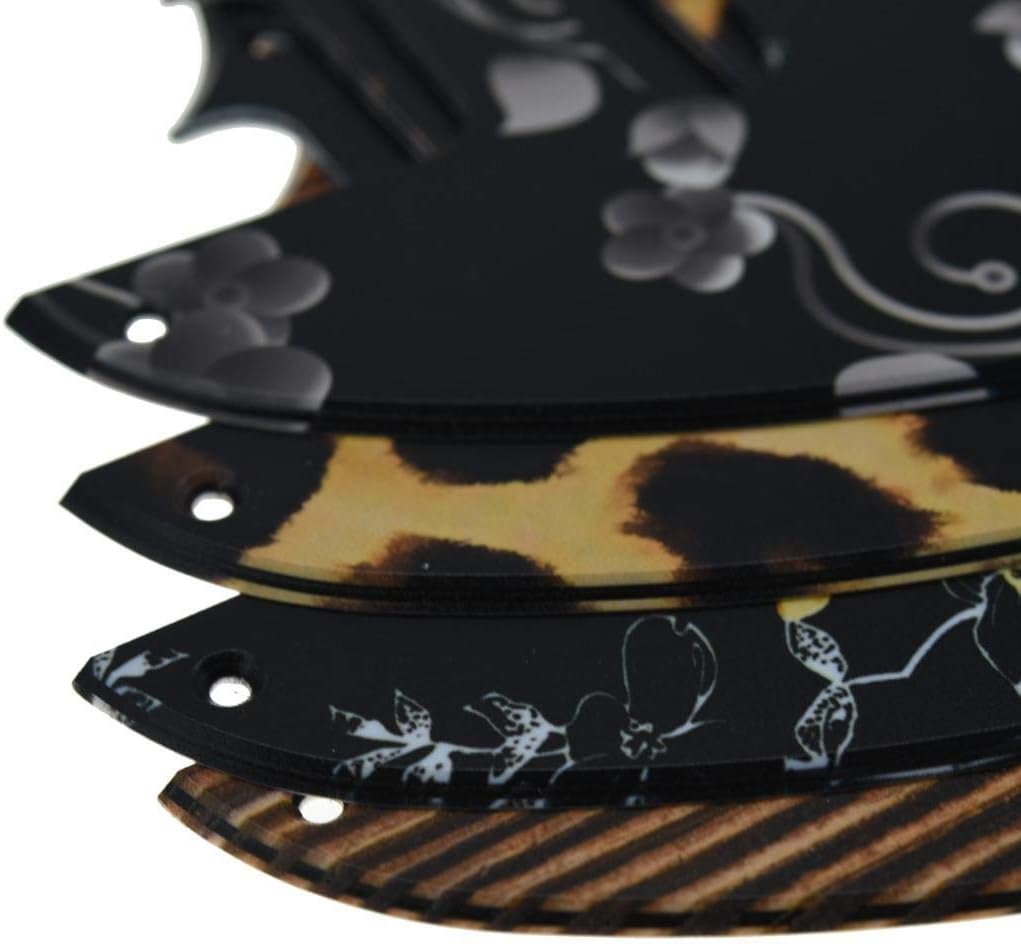 KAISH 8 Hole 3D Printed Tele Style Guitar Plastic Pickguard TL Pick Guard Scratch Plate for USA/Mexico Telecaster Wood Pattern image 4
