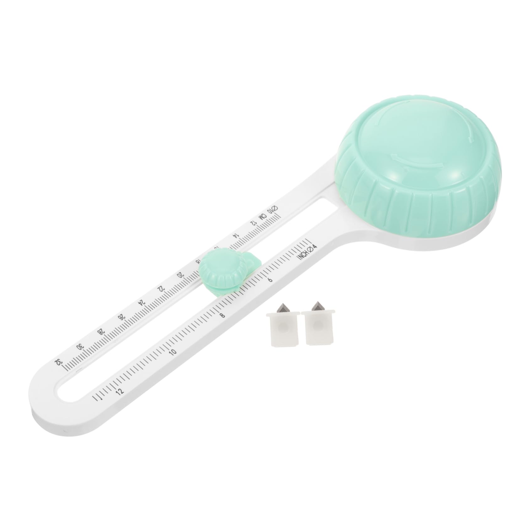 Lurrose Hand Cutter Rotary Compass Circle Cutter Portable Round Model Craft Paper Cutter Rotary Paper Cutting Tool Fabric Circle Cutter DIY Paper Cutter DIY Craft Cutting Supply Metal