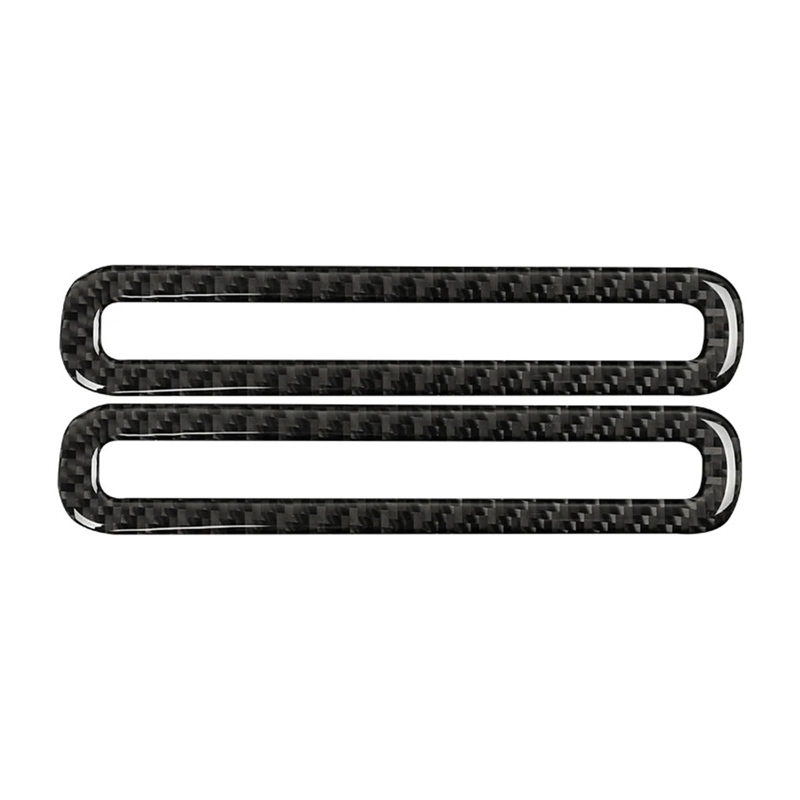 THXZINGLWG Compatible for Mustang GT 2015-2021 Car Accessories Carbon Fiber Auto Side Door Defogger Air Vent Outlets Frame Sticker Interior Trim(TYPE5)