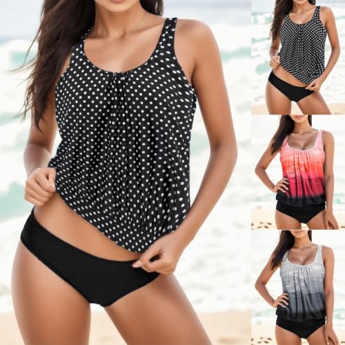 Tankinis mujer push up moldeador con top holgado transpirable multicolor 2