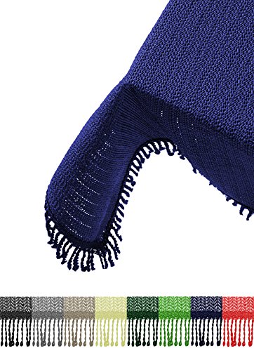 Nappe Table de Jardin| Nappe Résistante aux intempéries et Antidérapante | Nappe pour Balcon et Camping | Nappe pour Table d´extérieur Rectangle 110x140 cm Bleu