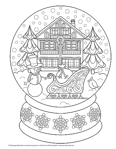 Christmas Coloring Book (Coloring is Fun) (Design Originals) 32 Fun & Playful Holiday Art Activities from Thaneeya McArdle on High-Quality, Extra-Thick Perforated Pages that Resist Bleed-Through - Image 8
