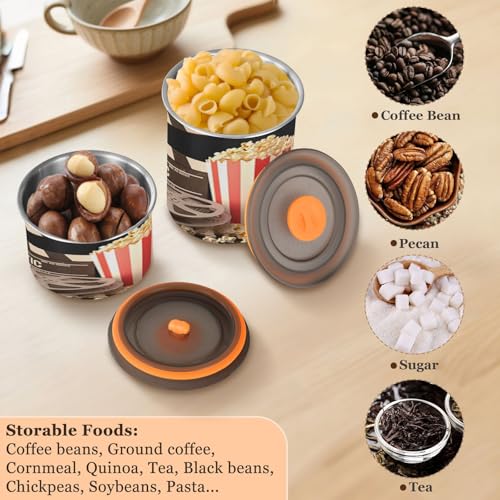 Envase hermético de acero inoxidable para café 500ml miniatura 5