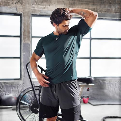 BROKIG 2 Pack Mens Underarm Muscle Shirts,Fitting Gym Running Tops Casual Sports Workout Quick Dry Baselayer - Image 6