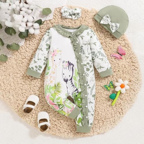 Newborn Baby Girl Clothes Jumpsuits Clothes Long Sleeve Rompers2