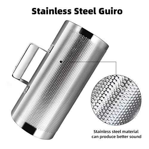 image for Soulmate Guiro Instrument Stainless Steel Guiro Shaker 3