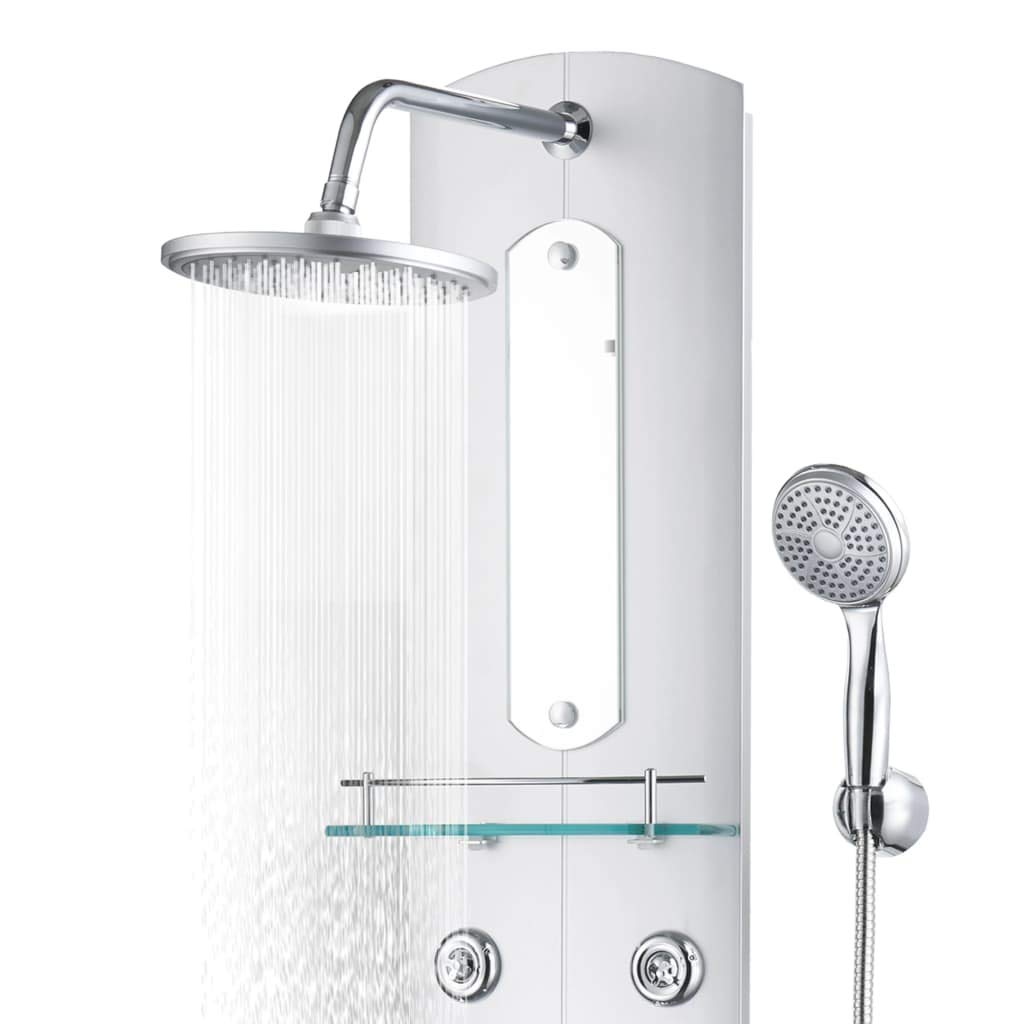 vidaXL Panel Ducha Acero Inoxidable y Plástico 25x43x120 cm Plateado Baño Aseo