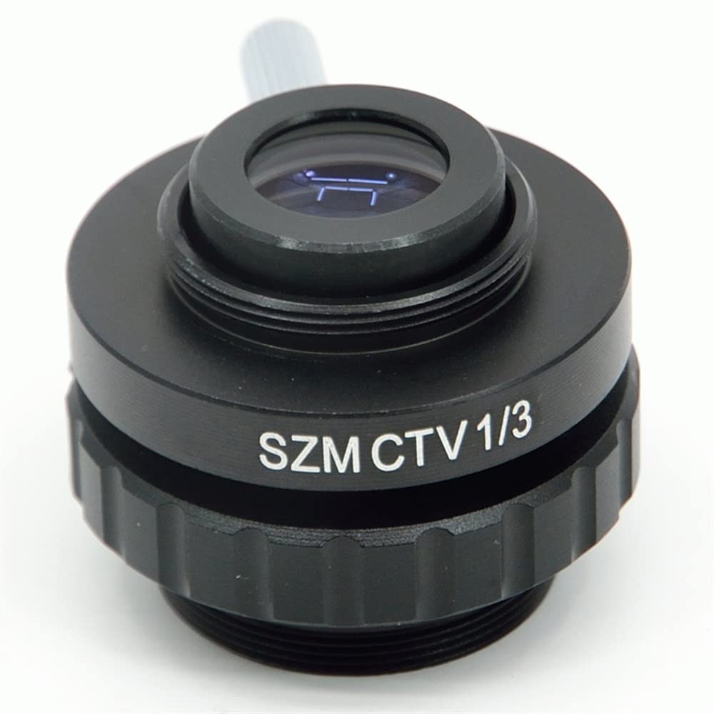 Akcesoria do mikroskopu SZM CTV1/3 adapter 0,3 x C mocowanie adapter obiektywu do trójokularowego mikroskopu stereo HDMI VGA USB kamera wideo trwałość i niezawodna wydajność