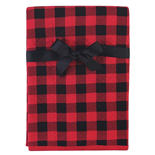 Image of Hudson Baby Unisex Baby Quilted Multi-Purpose Swaddle, Receiving, Stroller Blanket, Buffalo Plaid 1-Pack, One Size