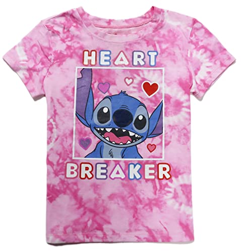 Image of Disney Girls Lilo and Stitch Heart Breaker Tee Tie Dye