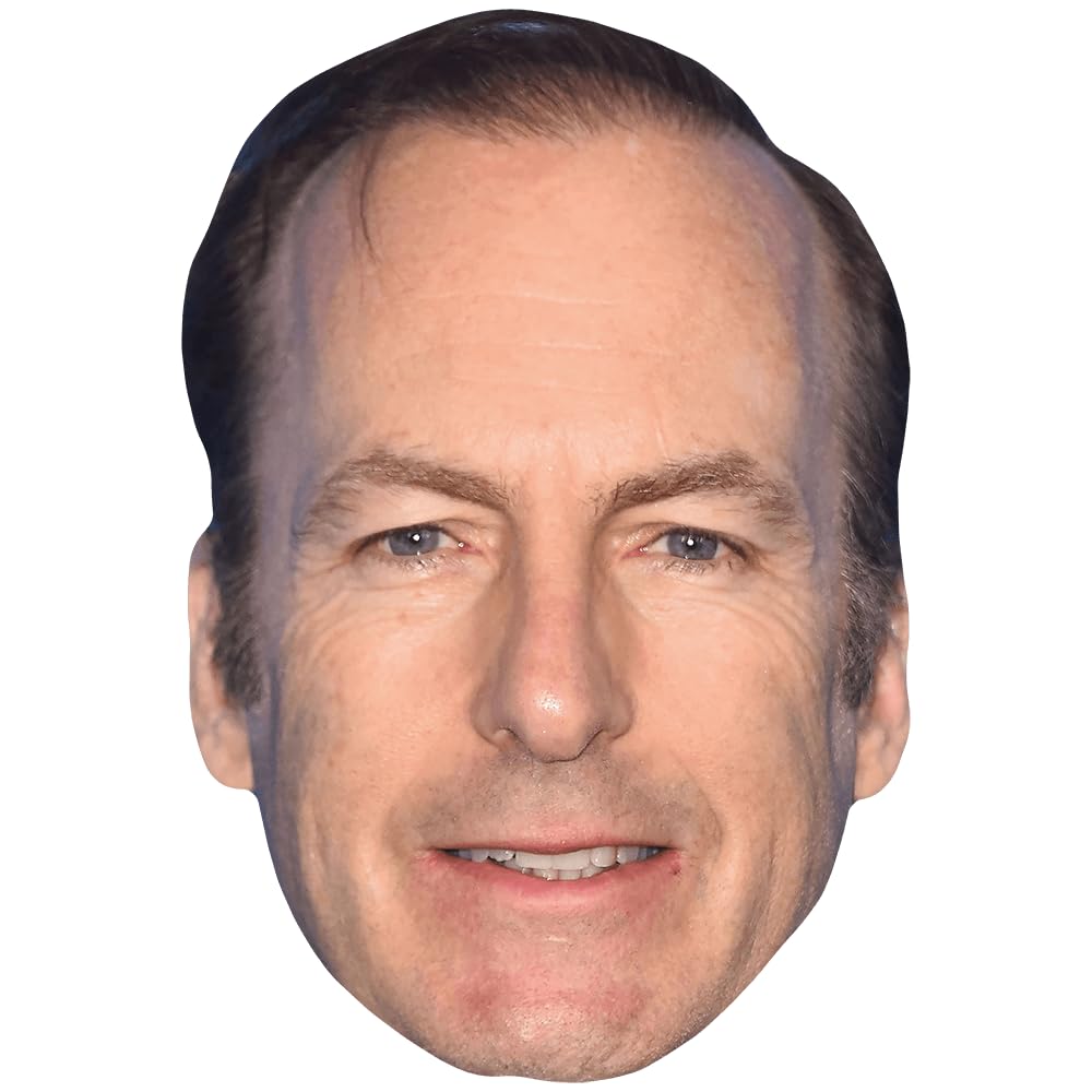 Celebrity Cutouts Lifelike Bob Odenkirk (Smile) Celebrity Mask, Flat Card Face, Fancy Dress Mask