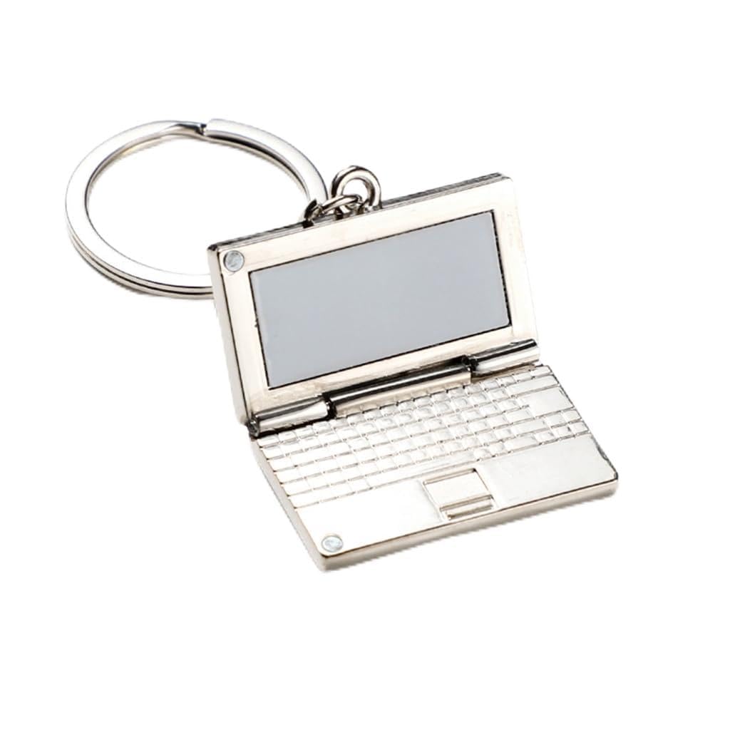 Asukohu Key Chains for Women, Keychain Simulation Computer Laptop Pendants Women Men Car Keychain Keyring Holder Keyring Souvenir Jewelry