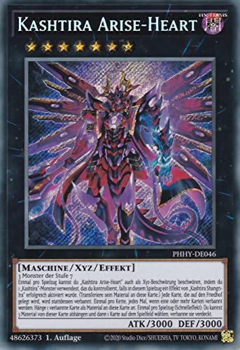 PHHY-DE046 - Kashtira Arise-Heart - Secret Rare - 1. Auflage - Deutsch - Photon Hypernova - mit LMS Trading Fieldcenter-Karte Yugioh