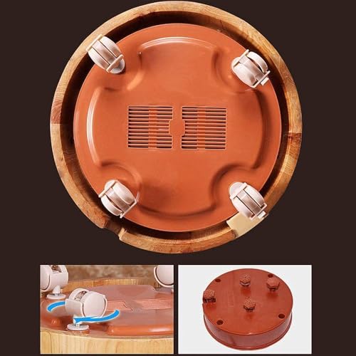 Bañera de pies de madera para spa y masaje miniatura 2