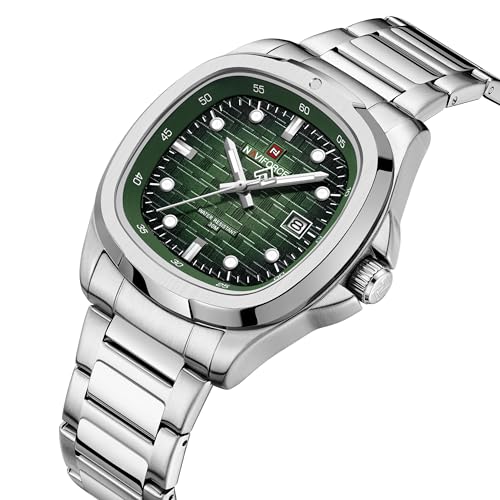 Image of NAVIFORCE NF9240 Square Unique Temperament Strap with dial Analog Watch