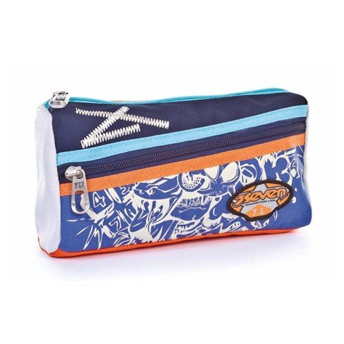Seven Remix Boy Astuccio Bustina Blu Scuola