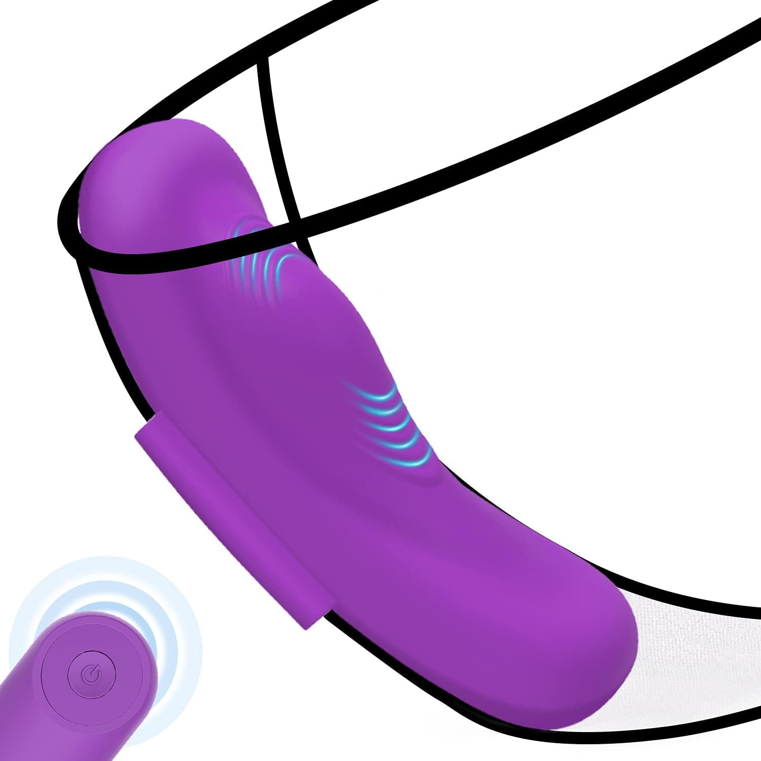 Genérico Vibrador Portátil Con Alas Magnéticas: Pequeñas Bragas Vibratorias Con Control Remoto, Vibrador De Clítoris Silencioso Recargable 10X, Juguetes Sexuales Para Mujeres