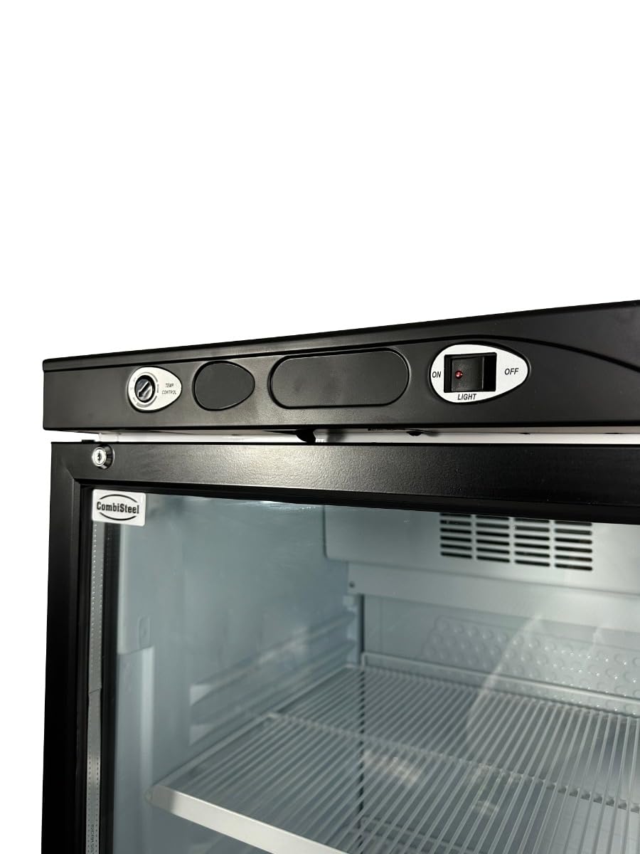 Combisteel R600A1 Glass Positive Refrigerated Cabinet with 1 Door Glass 382L – Various Colours – BlackR600A1