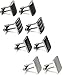 FIBO STEEL 4 Pairs Wedding Business Classic Cufflinks for Men Unique Cufflink Set Mens