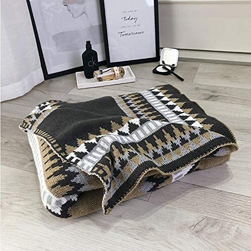 Retro Stijl Amerikaanse Woonkamer Decoratieve Gestreepte Gebreide Deken Sofa Gooi Deken Home Decor 130Cm bij 170Cm - Image 6