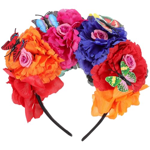 catrinas flores en la cabeza Marca Kichvoe