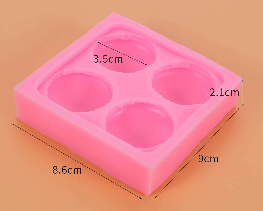 Stampi In Silicone Per Macaron E Hamburger, Alimentari, Per Pasta Di Zucchero, Cioccolato E Argilla, Resistenti Al Calore (fino A 220°) - 5