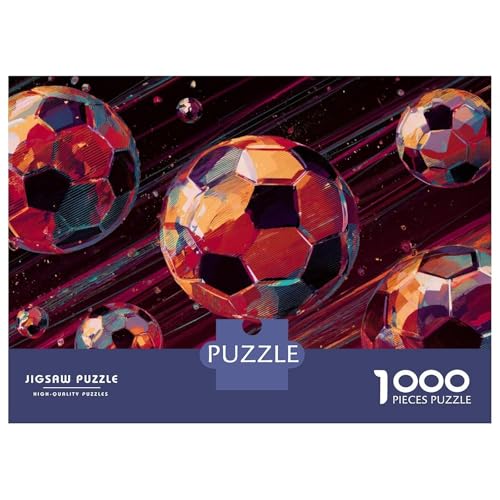 Imagen de Rompecabezas De 1000 Piezas Soccer Ball Sports Art Rompecabezas para Adultos Juguetes De Bricolaje Oferta De Decoración Perfecta como Regalos para Toda La Familia 38x26cm