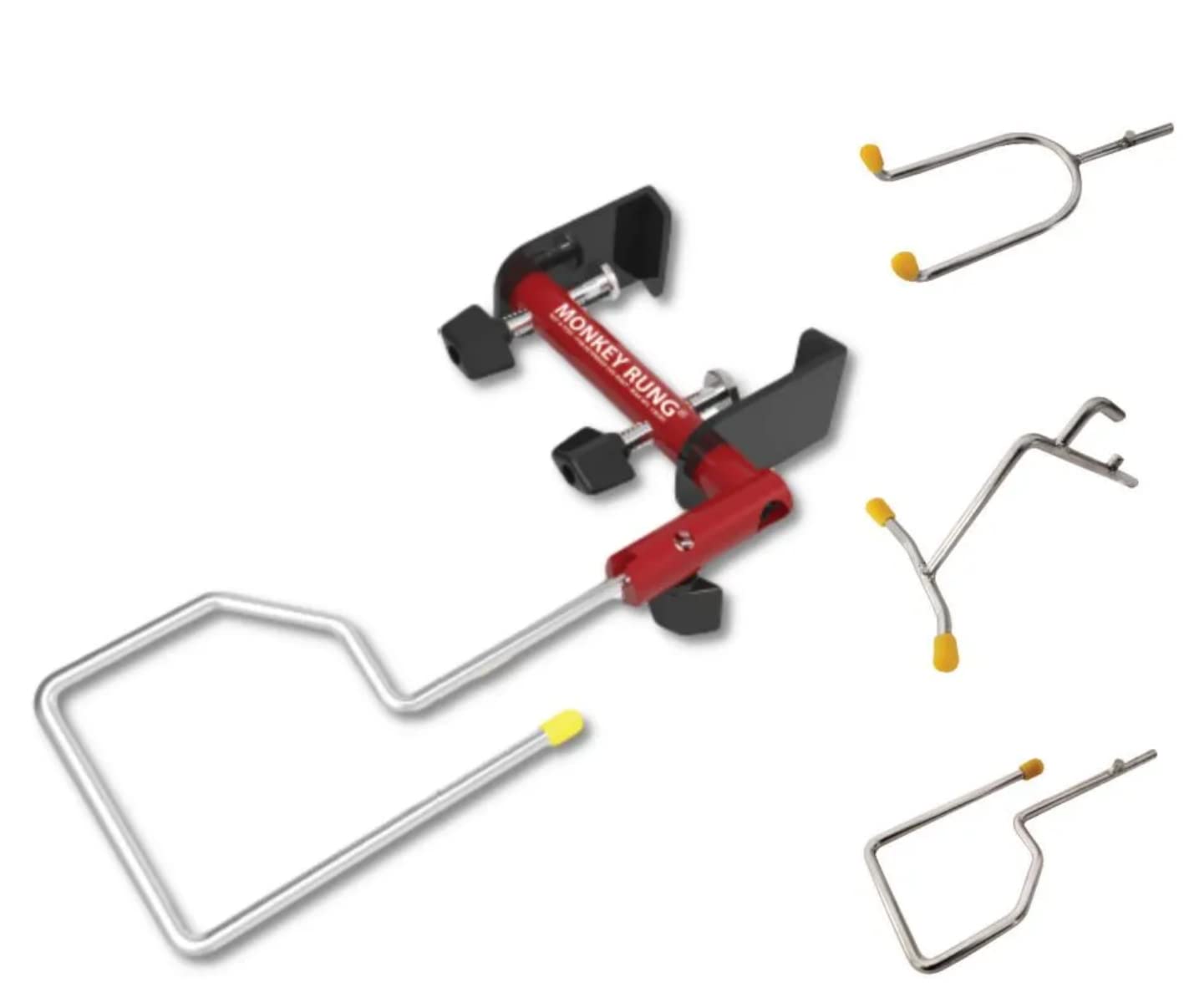 Monkey Rung Monkey KLAMP Patented Universal Ladder Tool Holder Perfect for Paint Buckets, Tool Bags, Power Tools and More A-Frame Step Ladder Safety Accessories (Monkey KLAMP)