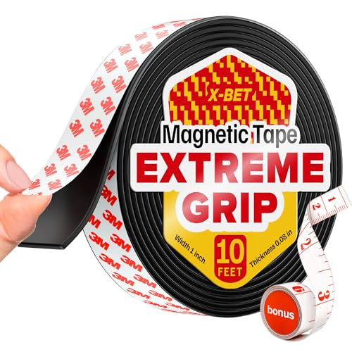 Super Sticky Magnetic Tape (10 feet x 1 inch) -...