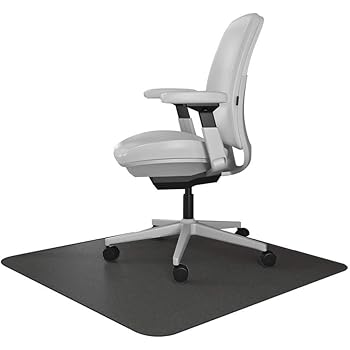Amazon Com Resilia Office Desk Chair Mat For Carpet With Grippers Black 30 Inches X 48 Inches Made In The Usa Office Products