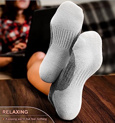 Image of BULLIANT Men Running Ankle Socks 6Pack-Cushioned Support-Low Cut No Show