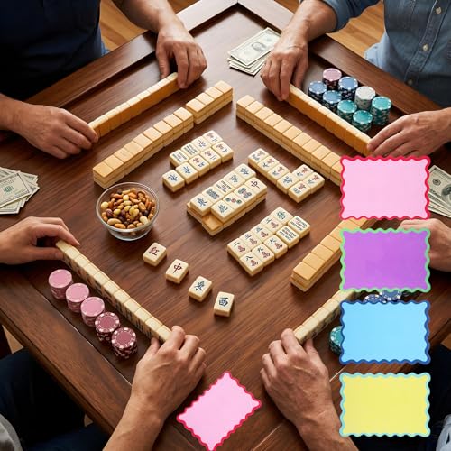 Set accesorios Mahjong 8 piezas tarjetas lectores y mezcladores miniatura 7