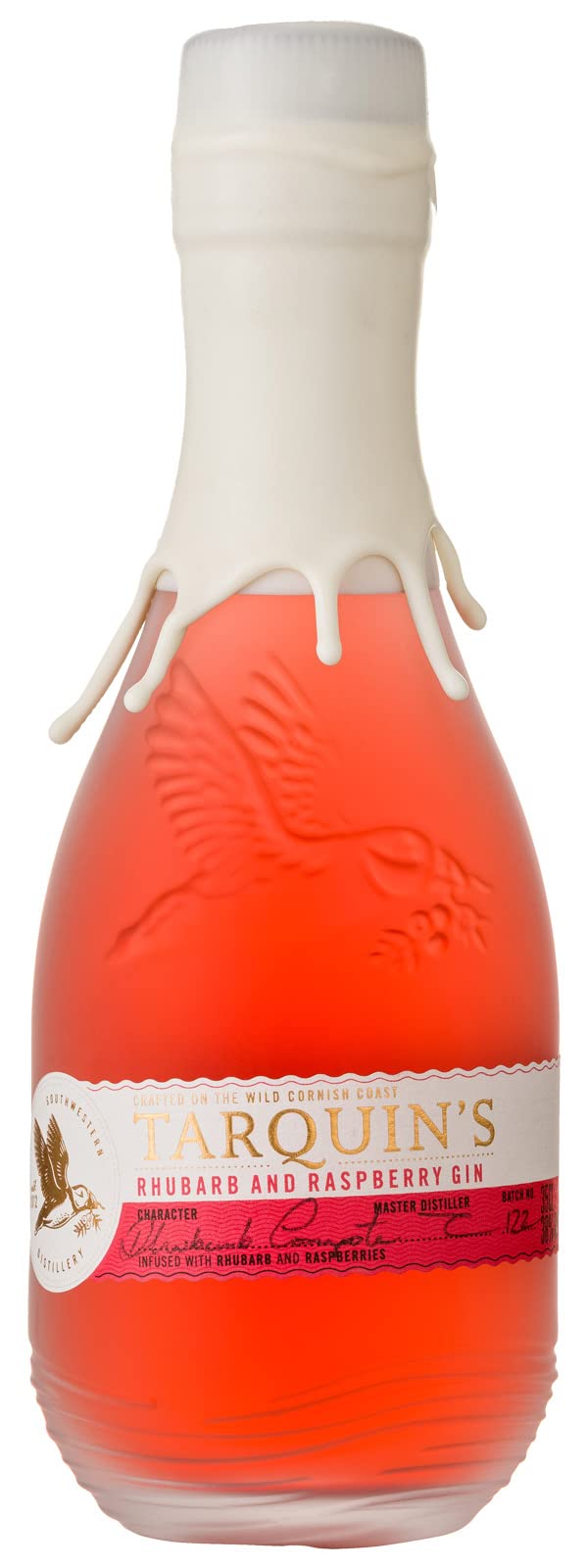 Tarquin’s Rhubarb & Raspberry Gin | Infused with the freshest British Rhubarb & Raspberries | Cornish Pink Gin | Lovely with Ginger Ale and in G&Ts | Crafted in Cornwall | 38% vol | 35cl