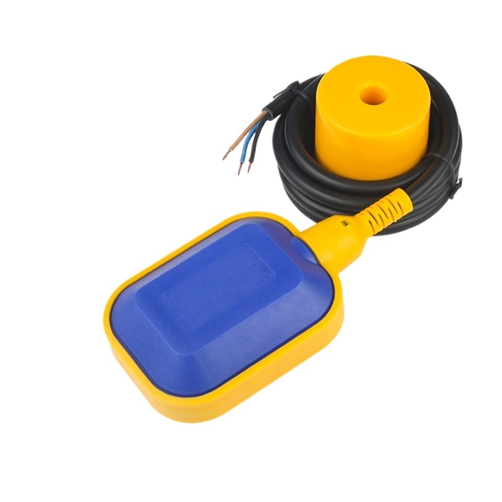 Interruptor de flotador con cable 1 unidad 3 metros 5M interruptor de flotador controlador de agua nivel líquido IP65 Cable de Contactor de fluido(Silicone Square,5 Meters)