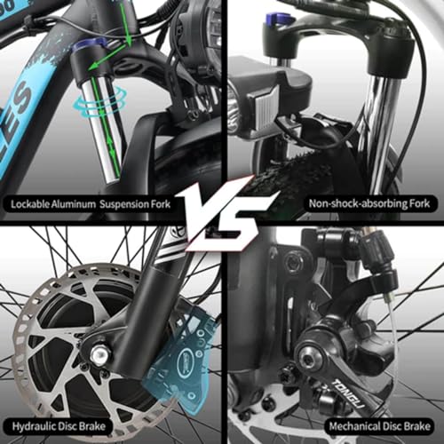 Kinsella K800 dual motor 26-inch fat tire mountain electric bike has: 23AH lithium battery, 4 color options, 21 speeds, color display. - Image 5