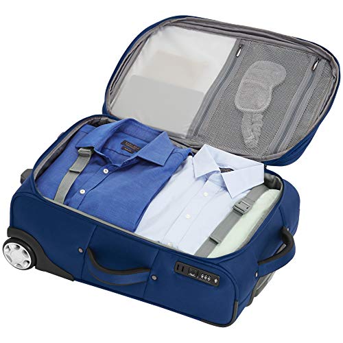 amazonbasics premium upright expandable softside suitcase with tsa lock