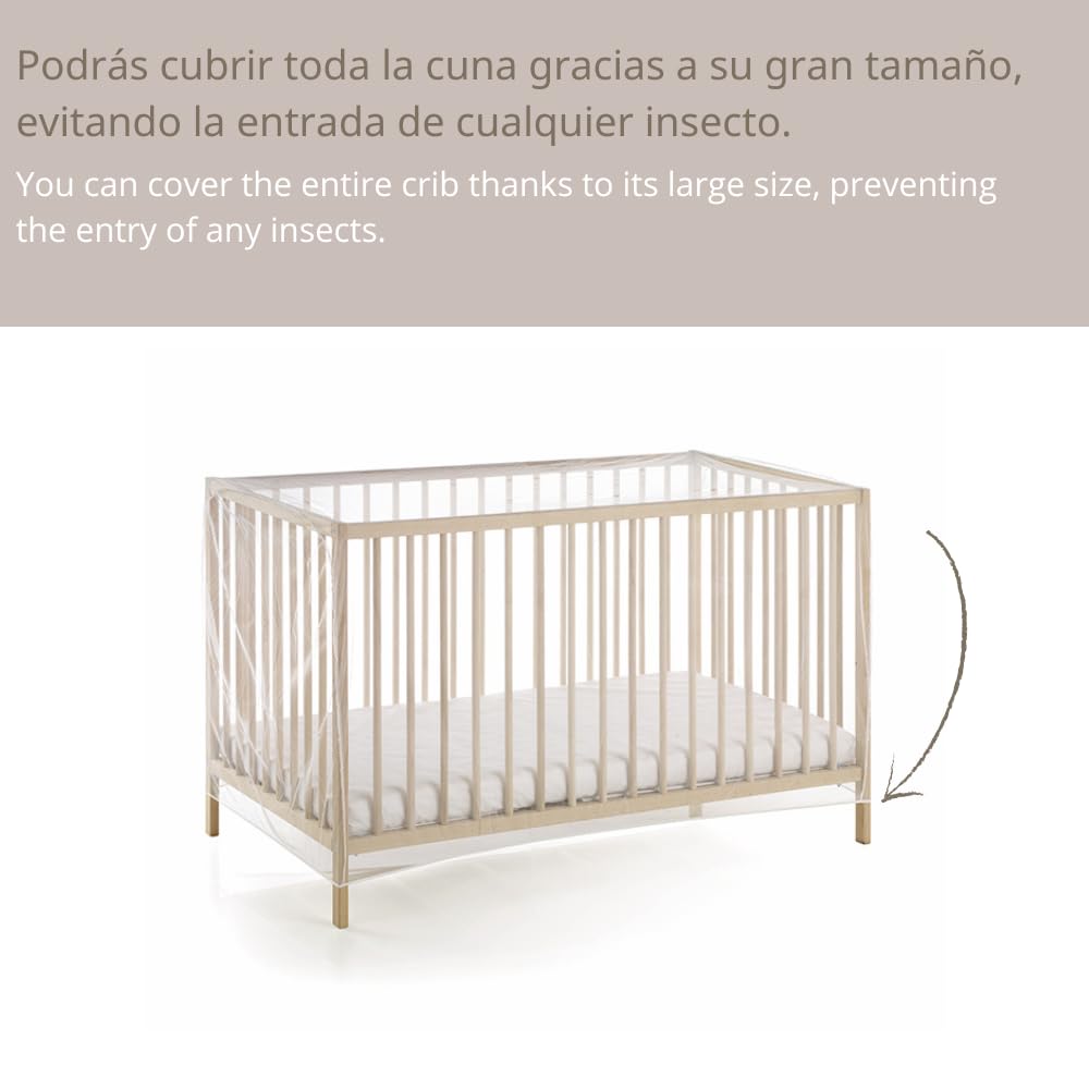 Jané Zanzariera per Culle e Box da Viaggio per Bambini, Universale, Colore Bianco
