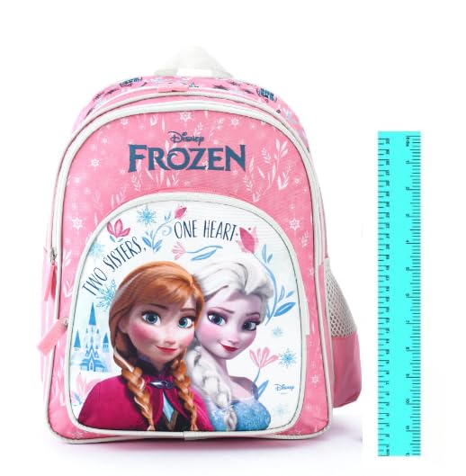 Image of STRIDERS Frozen School Bag for Kids | Fun Lightweight Durable Backpack | Padded Comfortable Straps & Sparkling Design | Ideal for School Adventures | 40cm